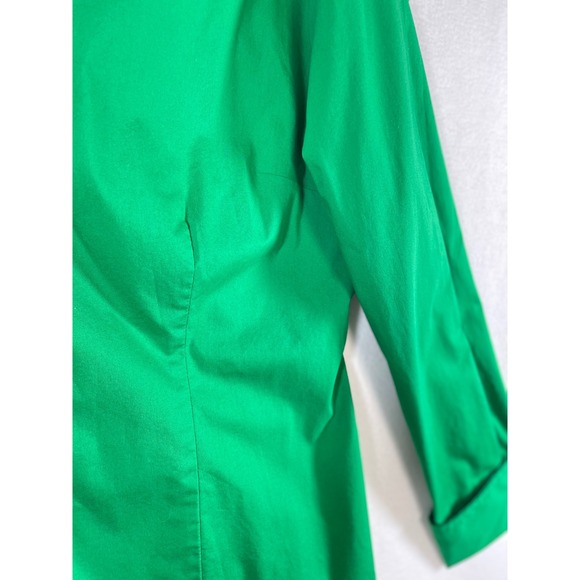 Worthington Green Button Down Top Stretch Long Sleeve Blouse Women's Size 18 - Picture 9 of 11